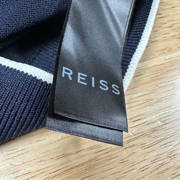 NWOT Reiss Heath Slim Fit Waffle Stitch Quarter Zip Sweater // Medium - Picture 5 of 5